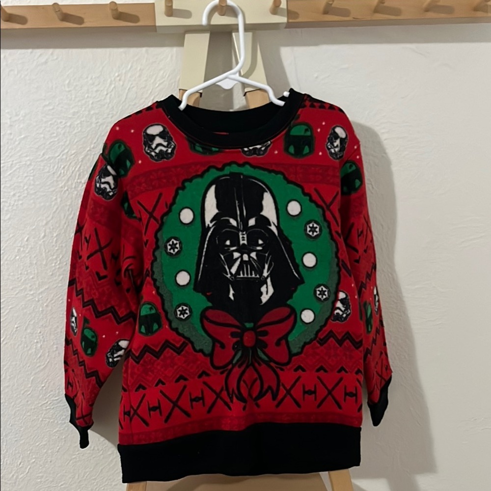 Star Wars Darth Vader Holiday Sweater - Red & Green